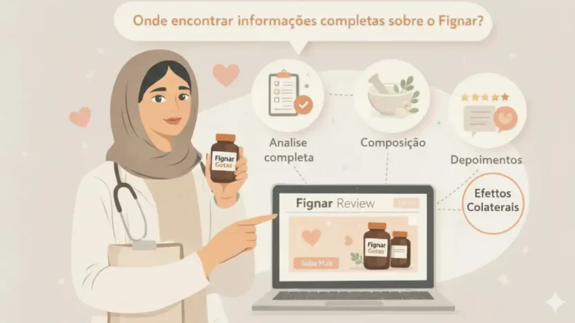 Onde encontrar informações completas sobre os efeitos colaterais do Fignar Gotas e segurança de uso