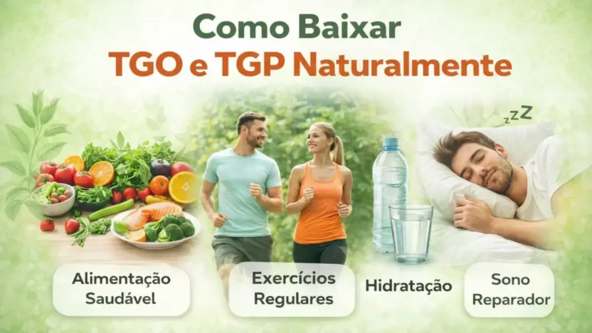 Como baixar TGO e TGP naturalmente com alimentação saudável e hábitos saudáveis
